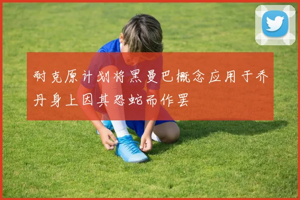 耐克原计划将黑曼巴概念应用于乔丹身上因其恐蛇而作罢